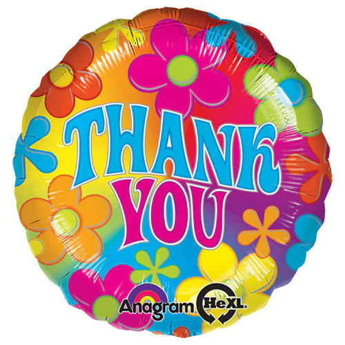 Retro Thank You Foil Balloon