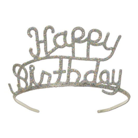 Glitter Happy Birthday Tiara