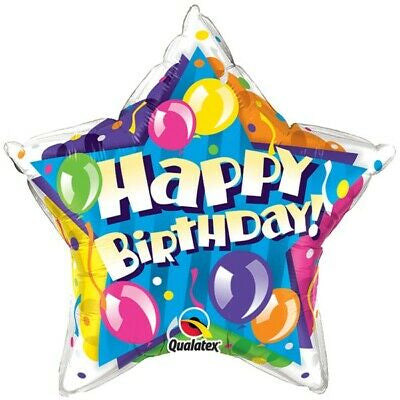 Happy Birthday Balloon Star Foil Balloon