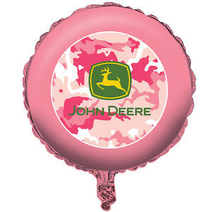John Deere Pink Camo Foil Balloon