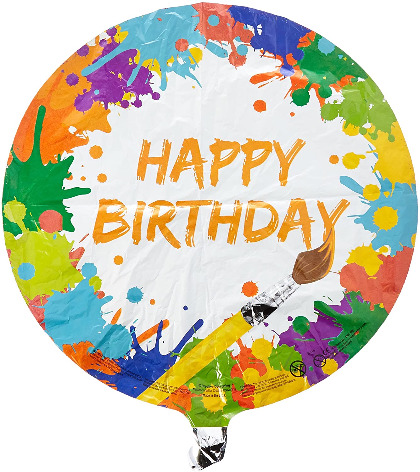 Art Happy Birthday Foil Balloon