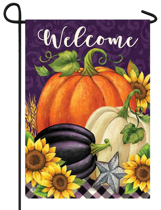 Yard Expression Pumpkin on Purple