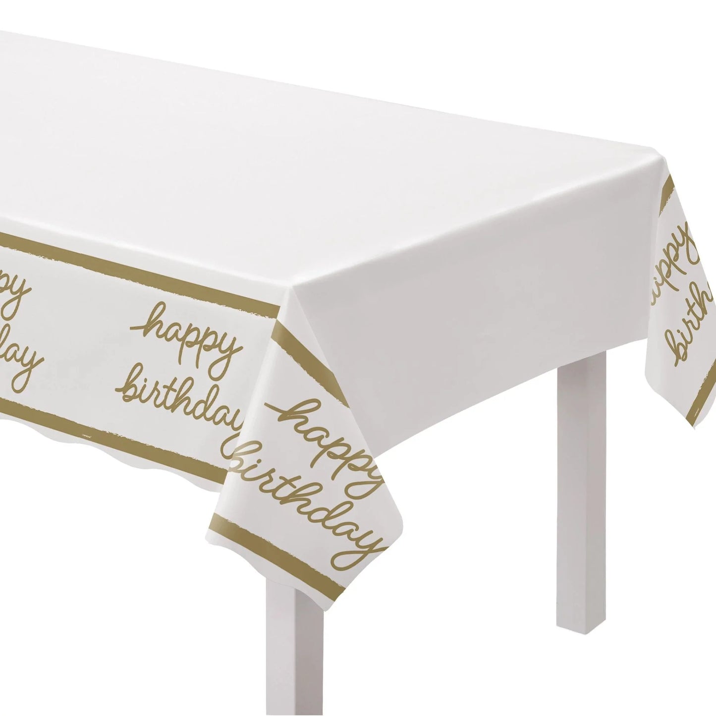 Gold Birthday Table Cover