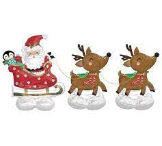 Air Loonz Santa & Reindeer