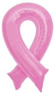 Pink Ribbon Foil Balloon