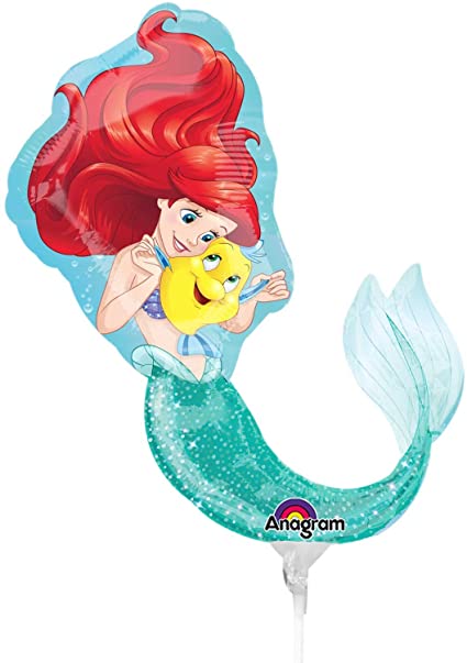 Little Mermaid Shaped Foil Balloon