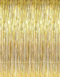 Metallic Gold Fringe Drape