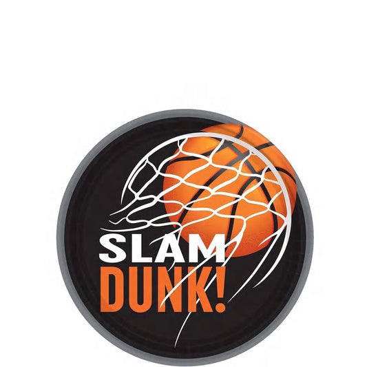 Basketball Slam Dunk 7in Plate