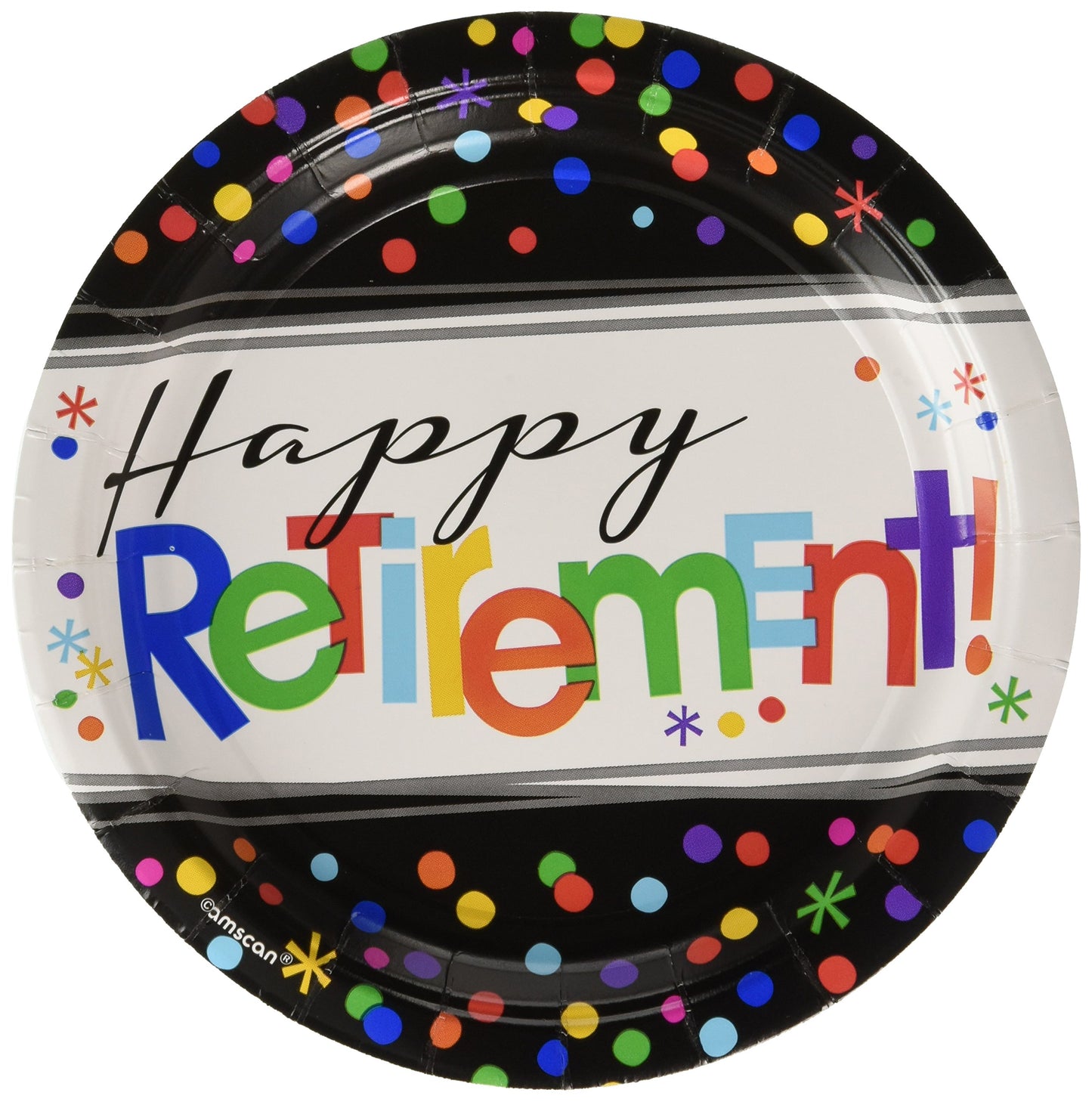 Happy Retirement 7in Plate