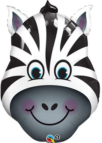 Zany Zebra Foil Balloon