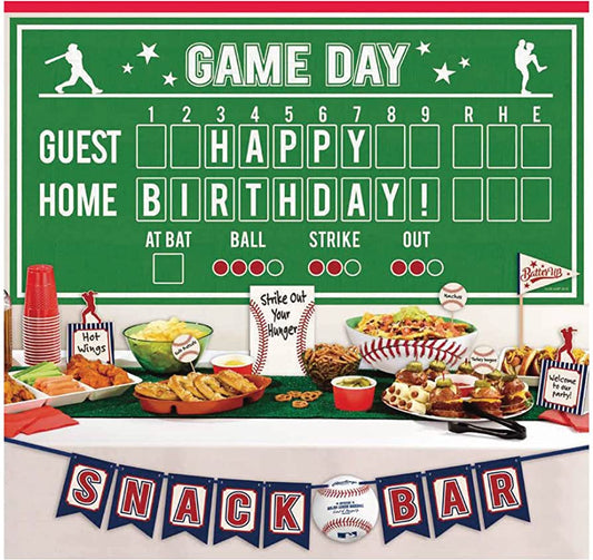 Baseball Buffet Decorating Kit