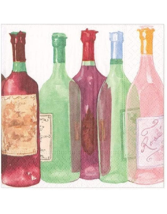 Wine Bottle Cocktail Napkins