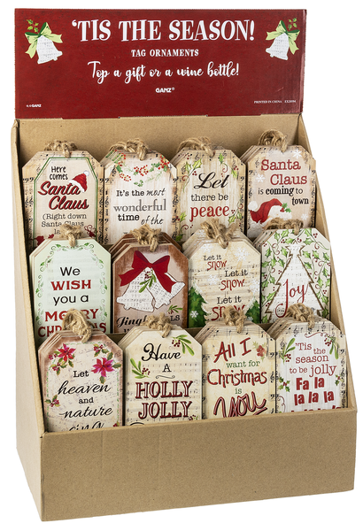 Christmas Wine Tags