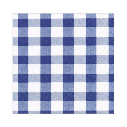Capsari Blue Gingham Luncheon Napkins