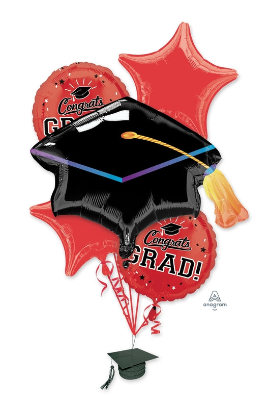 Red Congrats Grad Bouquet