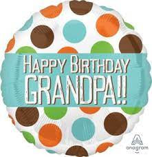 Grandpa Dots Foil Balloon