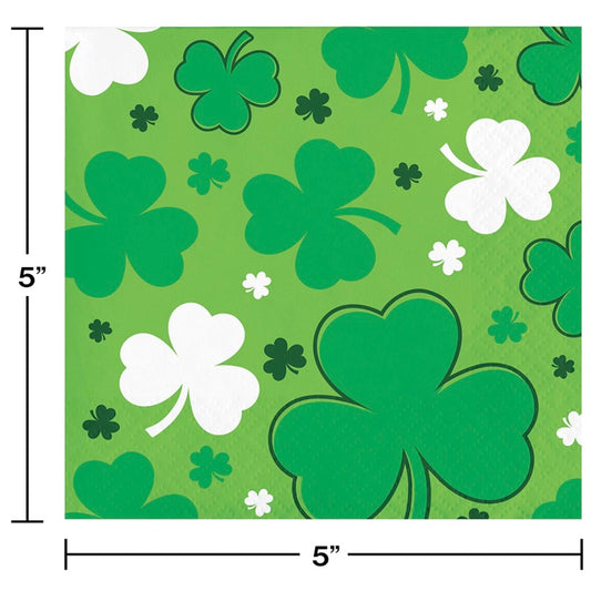 St. Patrick's Day Beverage Napkins, 5",