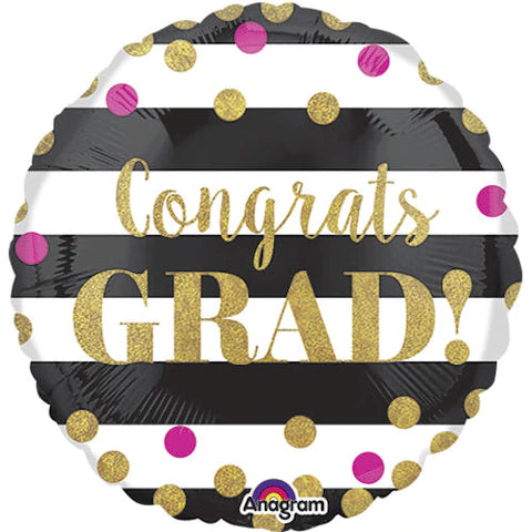 Congrats Grad Polka Dots