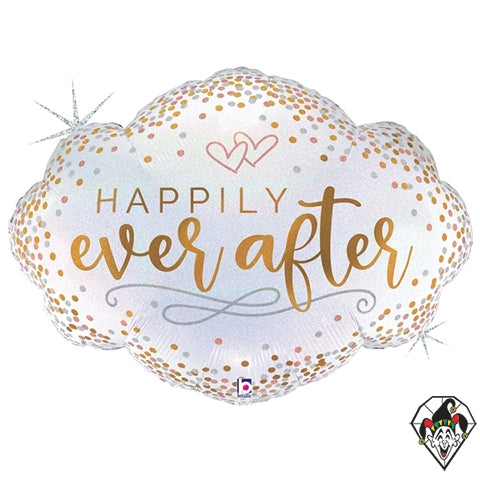 Happily Ever After confetti Foil Balloon