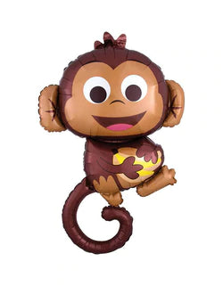 Happy Monkey Foil Balloon