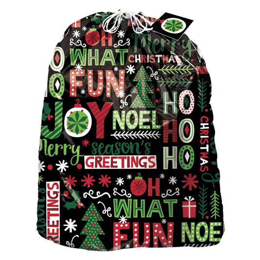 Joyful Holiday Jumbo Gift Sack