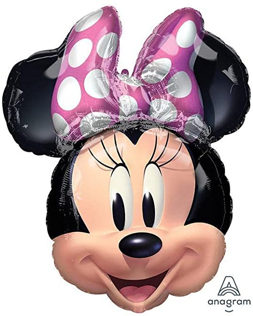 Minnie Mouse Head Foil Balloon