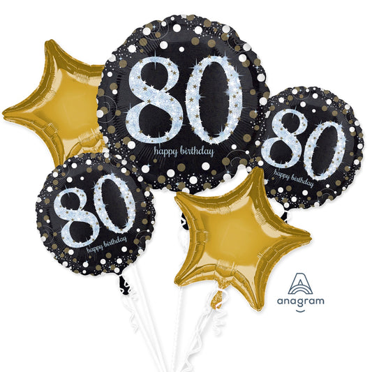Here’s to ‘80’ Balloon Bouquet