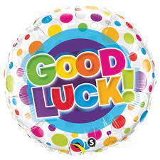 Good Luck dots Foil Balloon