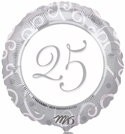 25th Anniversary Foil Balloon