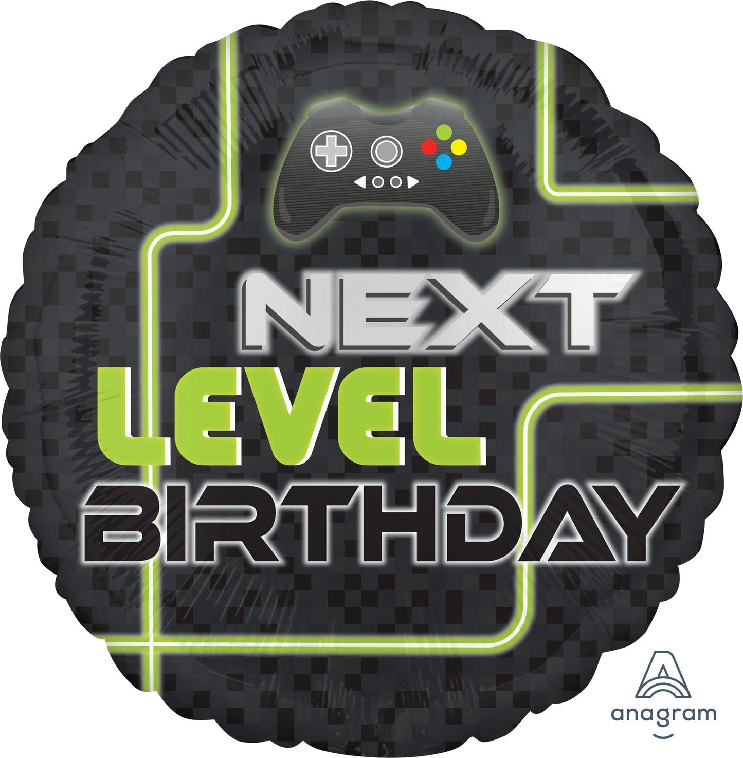 Game Controller Next Level Birthday Foil Balloon