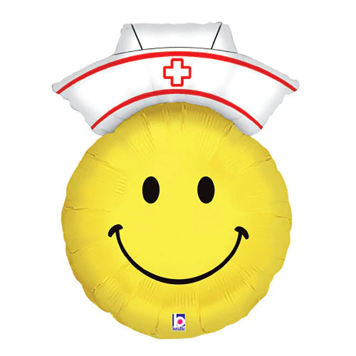 Nurse Smiley Foil Balloon