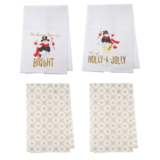 Snowman Tea Towel Set
