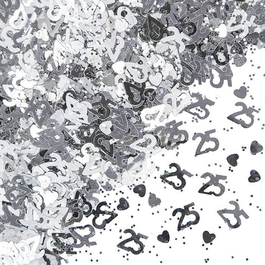 Silver 25 Confetti