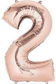 Number Balloons 34 inch - Rose Gold