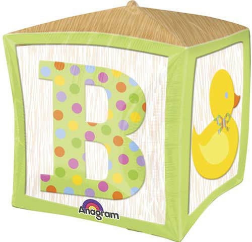Baby Block Cube Foil Balloon