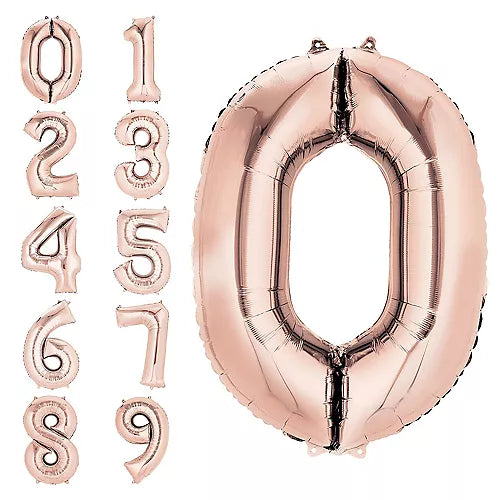 16 inch Rose Gold numbers